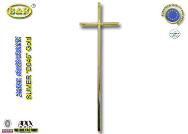 Крест Д046 Замак и цвет золота аксессуаров украшения крышки гроба распятия похоронный