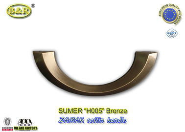Античный гроб металла бронзы Х005 регулирует цвет формы полумесяца сплава цинка Италии старый бронзовый