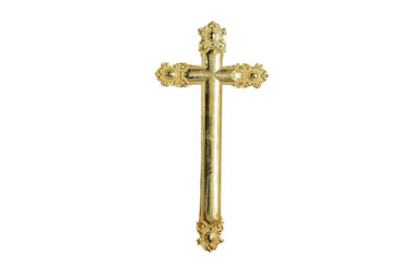 Золотистый крест цвета и украшение DP021 распятия похоронное