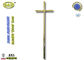 Крест Д046 Замак и цвет золота аксессуаров украшения крышки гроба распятия похоронный