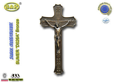 Крест и распятие Кроикс с Иисусом в украшении гроба замак цвета Замак 40*16км Д026А античном бронзовом