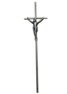 качество  Size 64.5×17cm Funeral Articles D064  / Iron Coffin Crucifix With Zamak Jesus завод