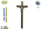 Взрослый крест гроба цинка и распятия замак стиля 44*17.5км украшения Д052 гроба цвет европейского античный бронзовый
